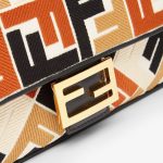 Baguette Canvas Bag With Multicolor FF Embroidery - Image 5